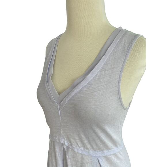 Small Anthropologie Deletta Swing Top Women Sleeveless Textured Tunic Baby Blue - Picture 2 of 4